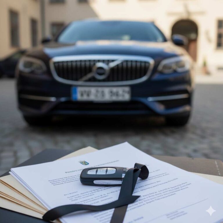 bilnycklar framför bil