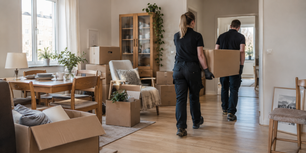 Professionell tömning av dödsbo i en lägenhet